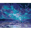 Неземное небо Раскраска картина по номерам на холсте
