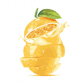 manual Апельсиновый сок Раскраска по номерам на холсте Живопись по номерам