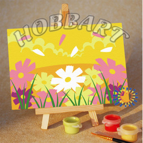 Количество цветов и сложность Солнечная лужайка Раскраска по номерам на холсте Hobbart M1015023-Lite