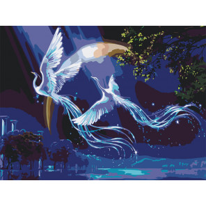 Макет Звездные фениксы Раскраска картина по номерам на холсте KTMK-Fenixove1-60x80
