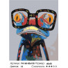 Сложность и количество цветов Умный лягушонок Раскраска картина по номерам на холсте PA168-80x100