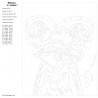 Контрольный лист Умный лягушонок Раскраска картина по номерам на холсте PA168-80x100