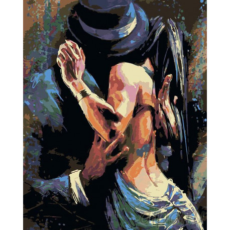 2 В ритме танго (художник Колин Стэплес) Раскраска по номерам на холсте Живопись по номерам