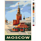 Раскладка Москва Раскраска картина по номерам на холсте PA80
