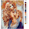 Схема Девушка с тигренком Раскраска по номерам на холсте Живопись по номерам ARTH-AH160