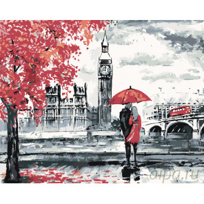 Схема Осень в Лондоне Раскраска по номерам на холсте Живопись по номерам RO65