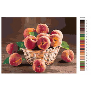 Схема Аромат спелых персиков Раскраска по номерам на холсте Живопись по номерам Z-Z101958