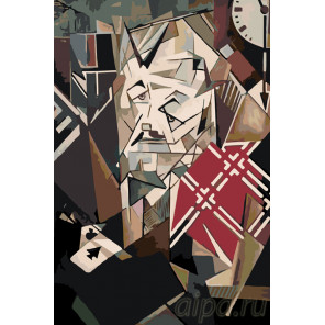 Раскладка Абстрактный человек Раскраска картина по номерам на холсте Z-Z41133