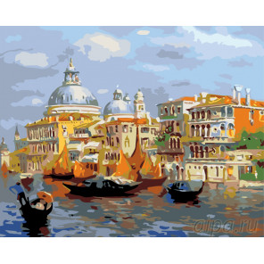 Раскладка Венецианские каналы Раскраска по номерам на холсте Живопись по номерам KTMK-8644111