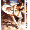 схема Балерина перед танцем Раскраска по номерам на холсте Живопись по номерам KTMK-54872