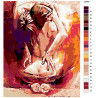 Схема В страстных объятиях Раскраска картина по номерам на холсте  Z2469