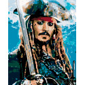 Капитан пиратов Раскраска по номерам на холсте Живопись по номерам