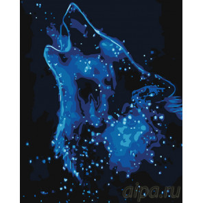  Звездный волк Раскраска картина по номерам на холсте A495