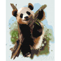 Малыш панда Раскраска по номерам на холсте Живопись по номерам