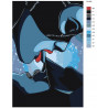 Раскладка Женщина-кошка Раскраска картина по номерам на холсте PA162