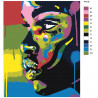 Макет Радужный лик Раскраска картина по номерам на холсте PA186-100x125