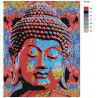 Макет Радужный Будда Раскраска картина по номерам на холсте RA308-80x100