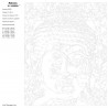 Контрольный лист Радужный Будда Раскраска картина по номерам на холсте RA308-80x100