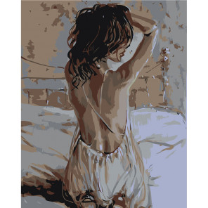  Нежное утро Раскраска картина по номерам на холсте RO145-100x125