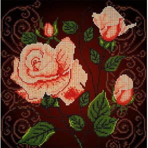  Чайная роза Ткань с рисунком Божья коровка 0024