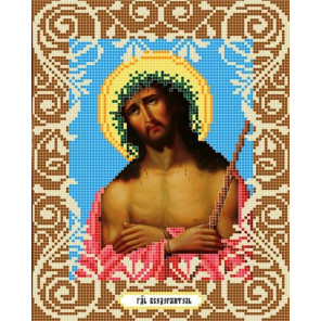  Иисус в терновом венце Ткань с рисунком Божья коровка 0035