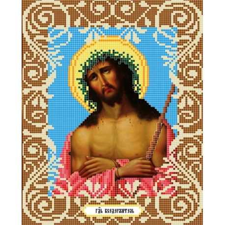  Иисус в терновом венце Ткань с рисунком Божья коровка 0035
