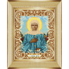 Пример оформления в рамку Святая Матрона Ткань с рисунком Божья коровка 0036