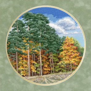  Осенний лес Набор для вышивания Золотое Руно ВМ-032