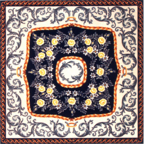 Панно с орнаментом Канва жесткая с рисунком для вышивки Gobelin L