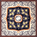 Панно с орнаментом Канва жесткая с рисунком для вышивки Gobelin L
