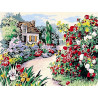  Цветущий сад Раскраска картина по номерам на холсте EX6082