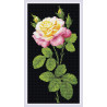 Пример оформления в рамку Дивный цветок Алмазная вышивка мозаика Риолис АМ0024