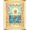 Пример оформления в рамку Святая Матрона Ткань для вышивания с нанесенным рисунком Божья коровка 0072