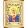 Пример оформления в рамку Богородица Умиление Ткань для вышивания с нанесенным рисунком Божья коровка 0074