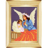 Пример оформления в рамку Ангел Ткань для вышивания с нанесенным рисунком Божья коровка 0075