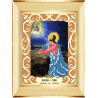 Пример оформления в рамку Моление о чаше Ткань для вышивания с нанесенным рисунком Божья коровка 0079