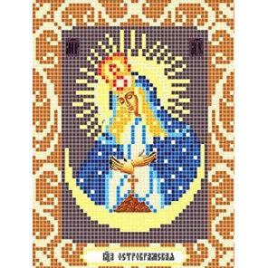  Богородица Остробрамская Ткань для вышивания с нанесенным рисунком Божья коровка 0082