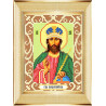 Пример оформления в рамку Господь Вседержитель Ткань для вышивания с нанесенным рисунком Божья коровка 0102