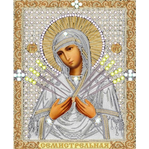  Богородица Семистрельная Ткань с нанесенным рисунком для вышивки бисером Конек 7115