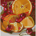 Апельсин Ткань с нанесенным рисунком для вышивки бисером Конек