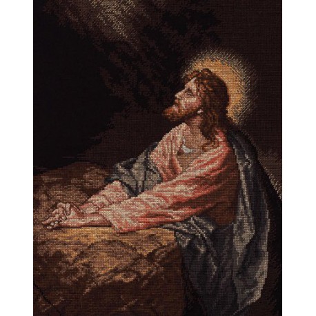 Набор для вышивания: Христос в Гефсиманском саду, счетный крест