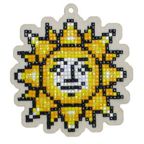  Солнышко Алмазная мозаика подвеска Гранни Wood W0295