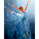 Балерина в голубом Алмазная вышивка мозаика Гранни