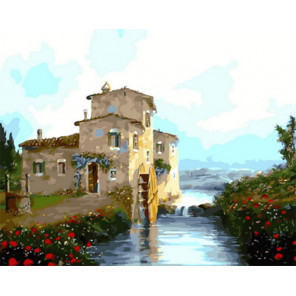  Старая водяная мельница Раскраска картина по номерам на холсте Z-GX31616