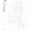 Кхал Дрого 80х120 Раскраска картина по номерам на холсте