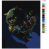 Улыбка Чеширского кота 80х100 Раскраска картина по номерам на холсте