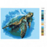 Морская черепаха 80х100 Раскраска картина по номерам на холсте