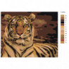 Тигр 80х100 Раскраска картина по номерам на холсте