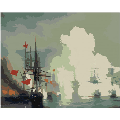 Картина по номерам Айвазовский - Корабль в бушующем море