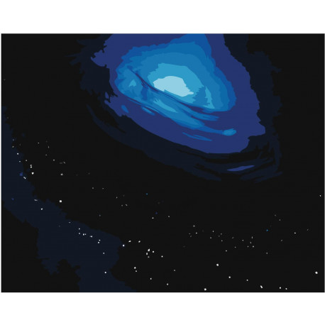 Космос. Черная дыра 80х100 Раскраска картина по номерам на холсте